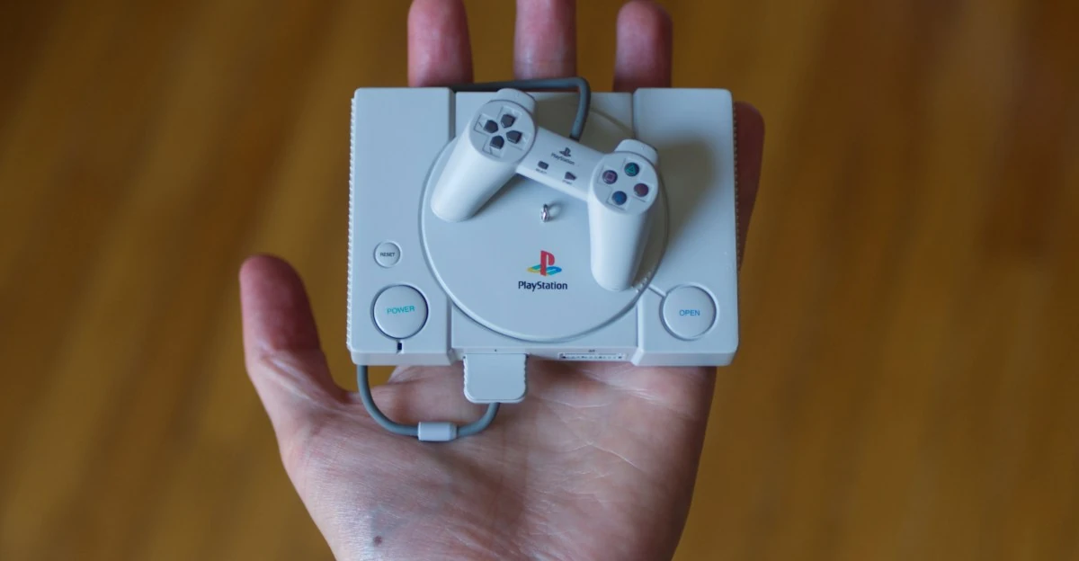 The PlayStation replica ornament is an homage to a great, yet fragile console