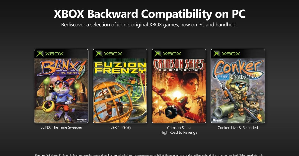 Microsoft is bringing original Xbox games to PC