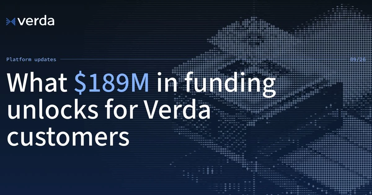 Verda (Finland) raises $189M in Series B