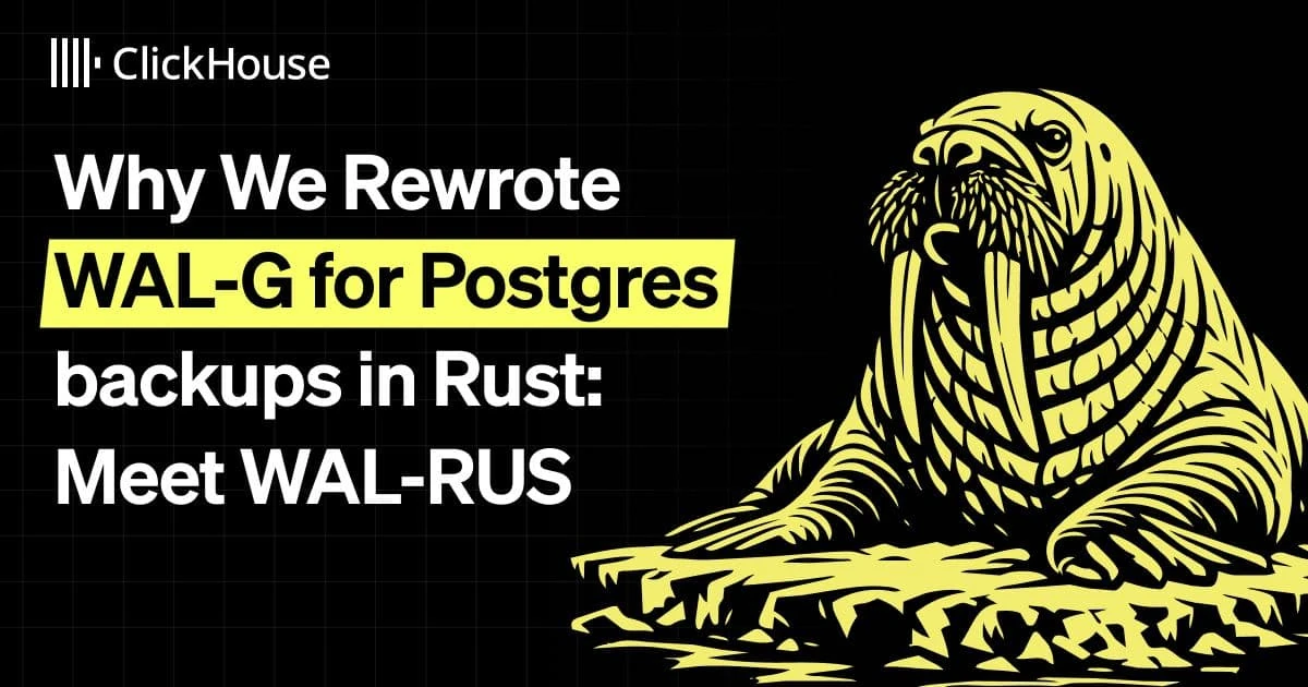 WAL-RUS: a Rust Rewrite of WAL-G for PostgreSQL Backups