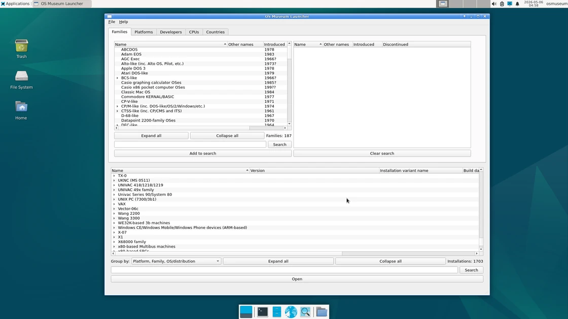 I've built a virtual museum with nearly every operating system you can think of