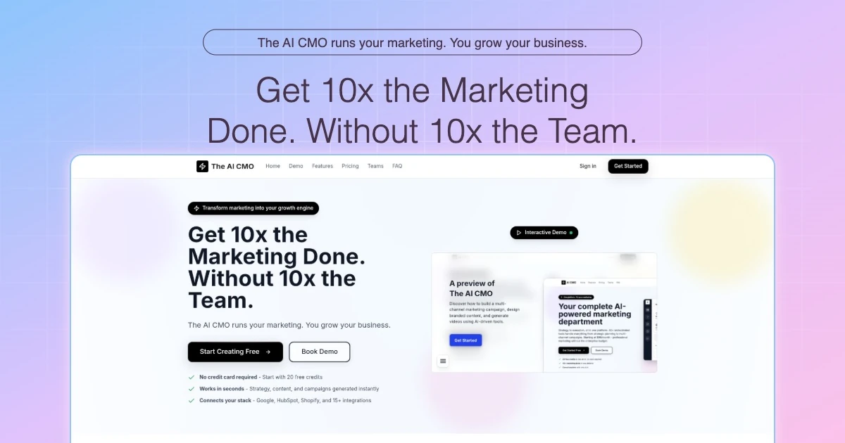 The AI CMO – The Marketing System That Learns and Compounds