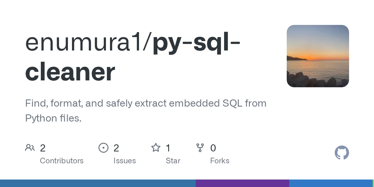 Show HN: Py-SQL-cleaner – format SQL embedded in Python strings