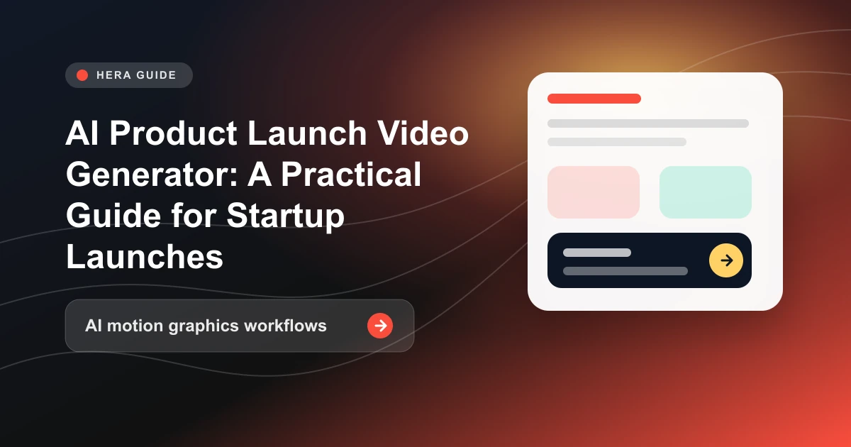 AI product launch video generator | Hera