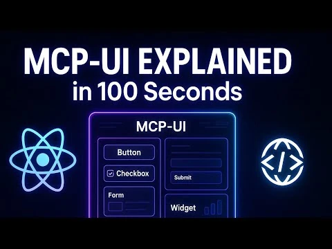 MCP-UI Explained in 100 Seconds — Dynamic UI for MCP Developers