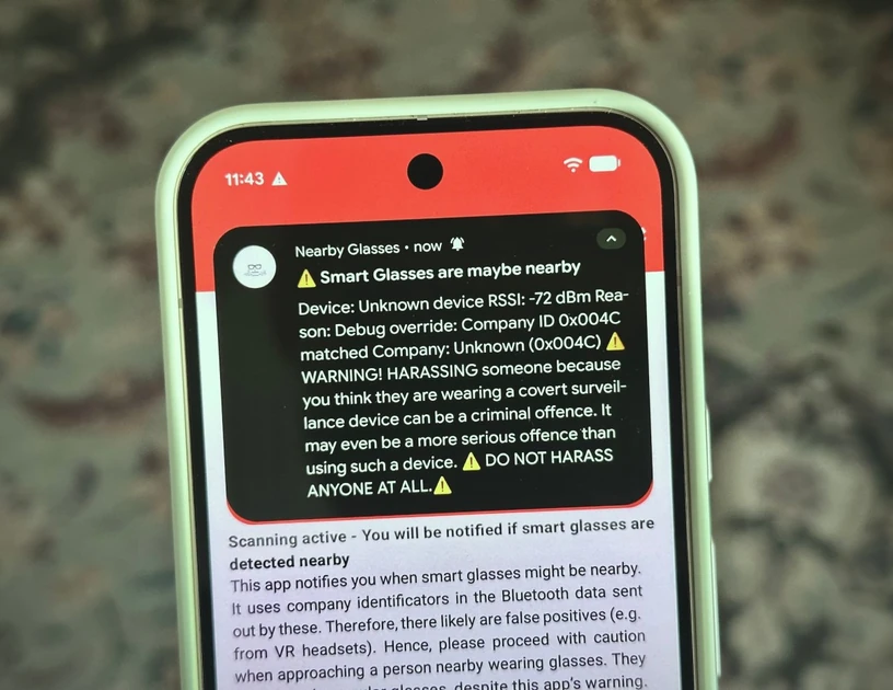 A new app alerts you if someone nearby is wearing smart glasses | TechCrunch