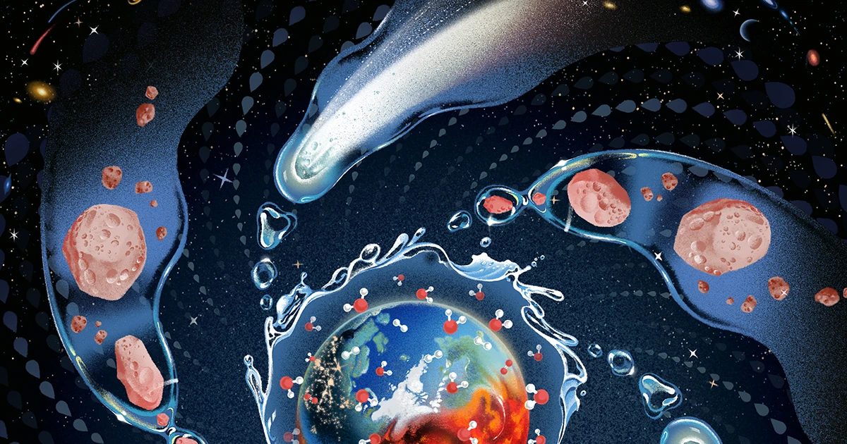 Where Did Earth Get Its Oceans? Maybe It Made Them Itself