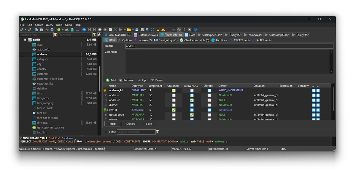 HeidiSQL – Lightweight MariaDB, MySQL, SQL Server, PostgreSQL and SQLite Manager