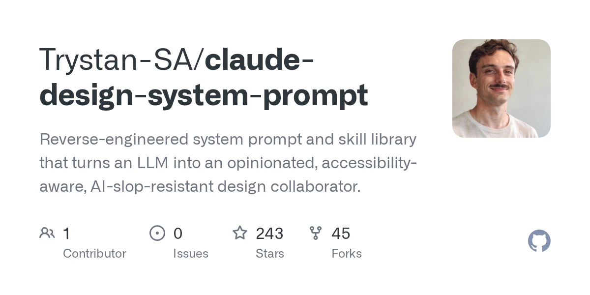 Claude Design System Prompt