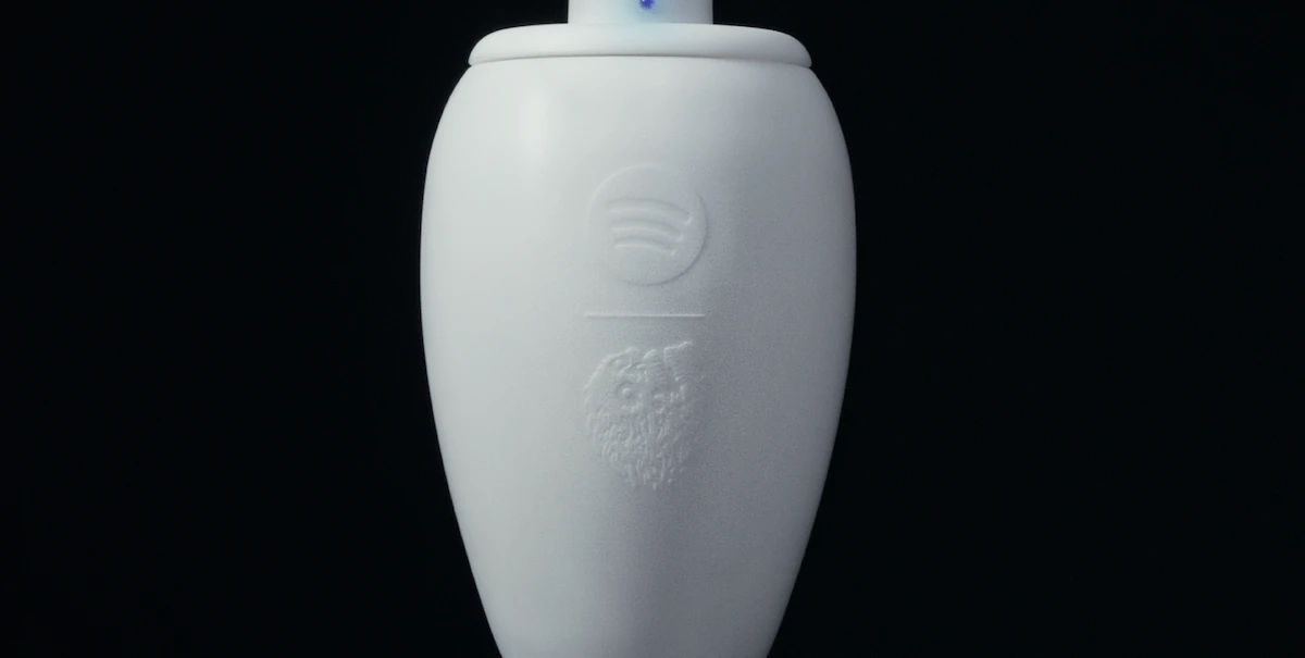 Spotify and Liquid Death release a limited-edition speaker shaped like... an urn? | TechCrunch