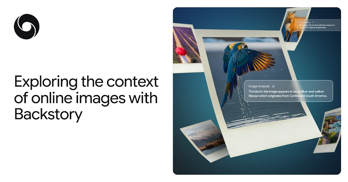 Exploring the context of online images with Backstory