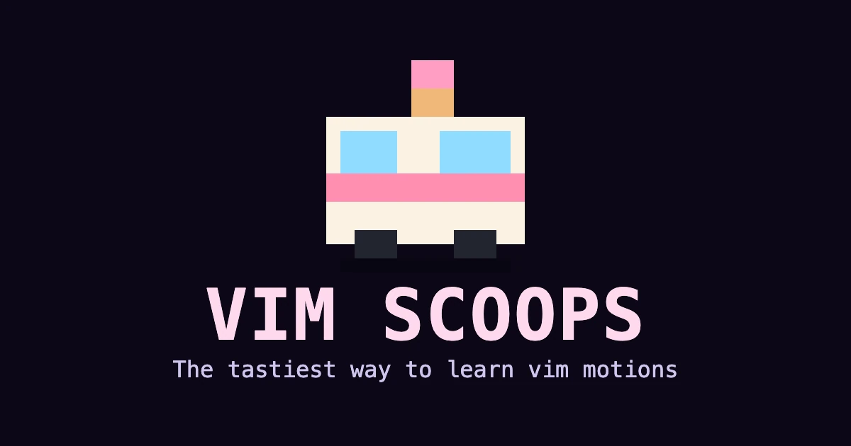 Learn Vim motions with an ice-cream van