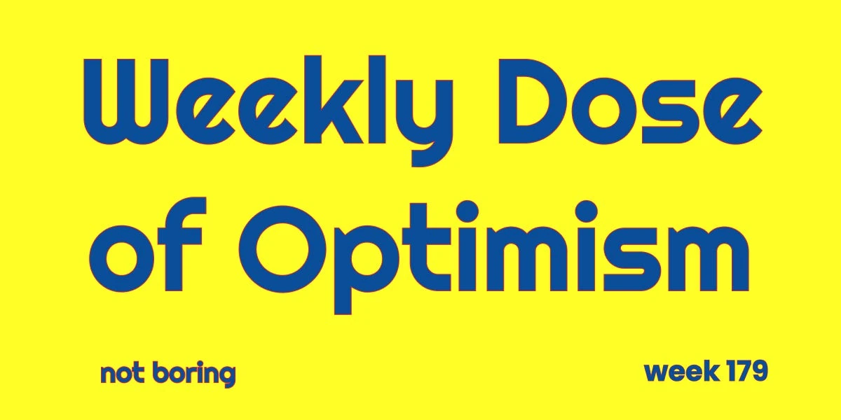 Weekly Dose of Optimism #179