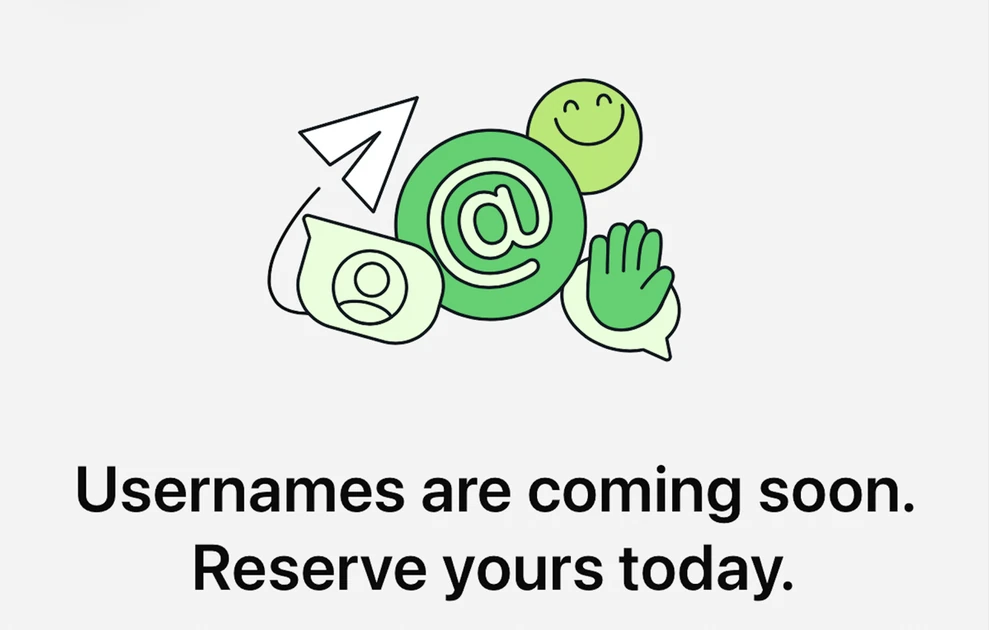Reserve your WhatsApp username before it's too late