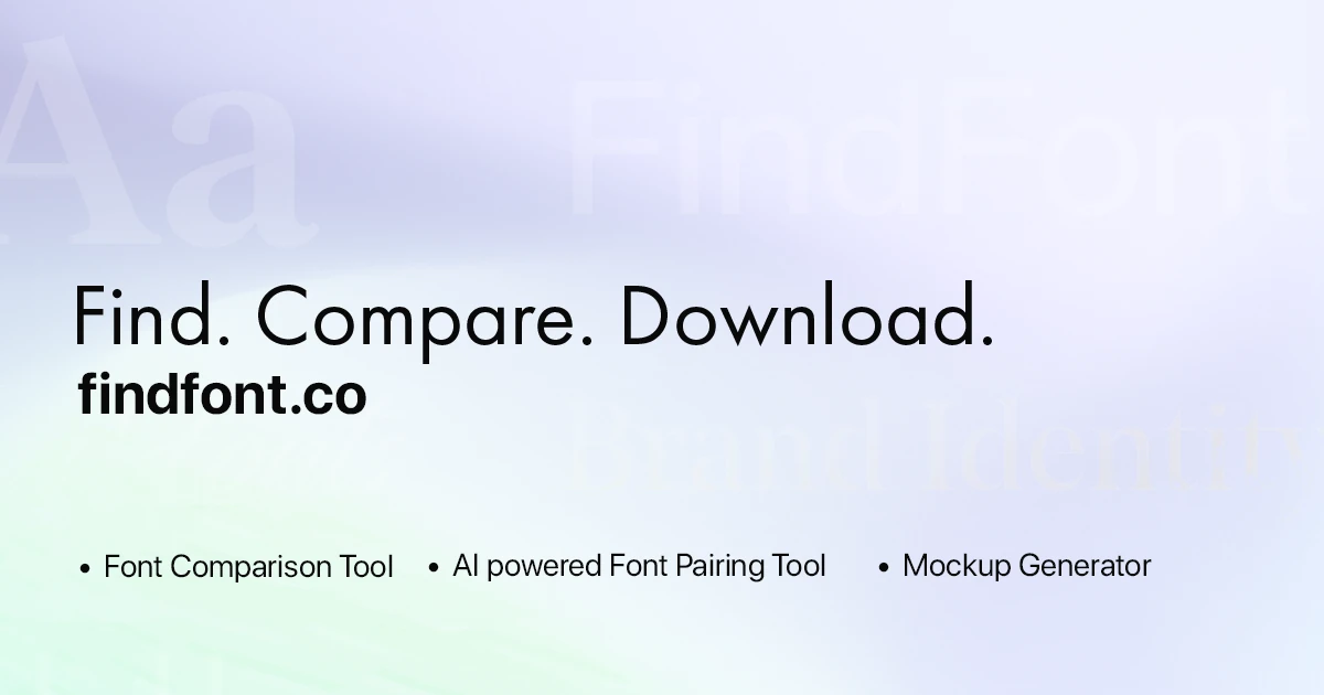Find Font | Free Fonts to Download & Compare
