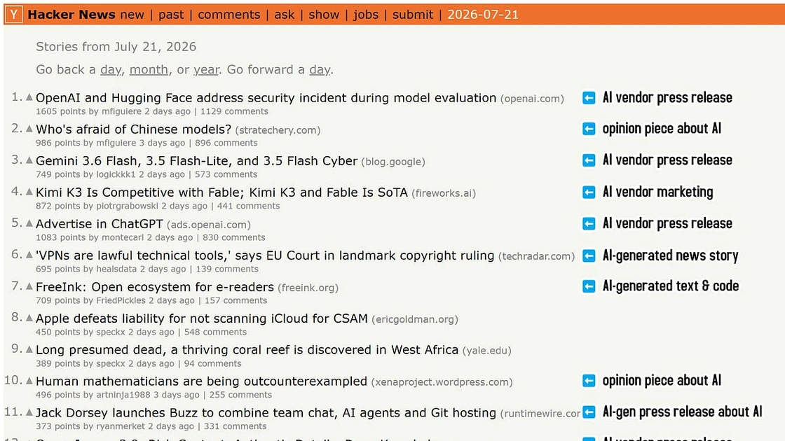 How much of HN is AI?