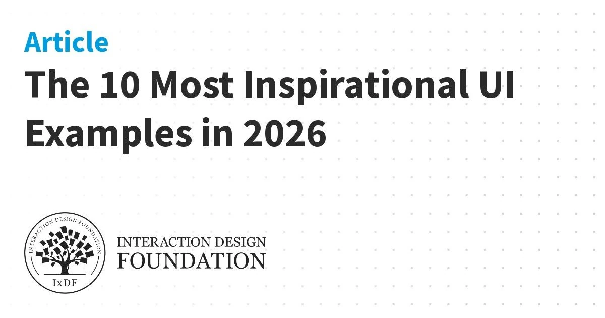 The 10 Most Inspirational UI Examples in 2026