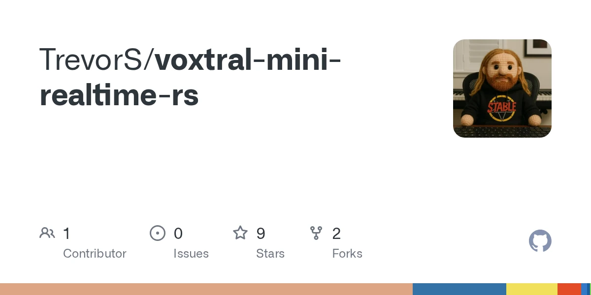 GitHub - TrevorS/voxtral-mini-realtime-rs