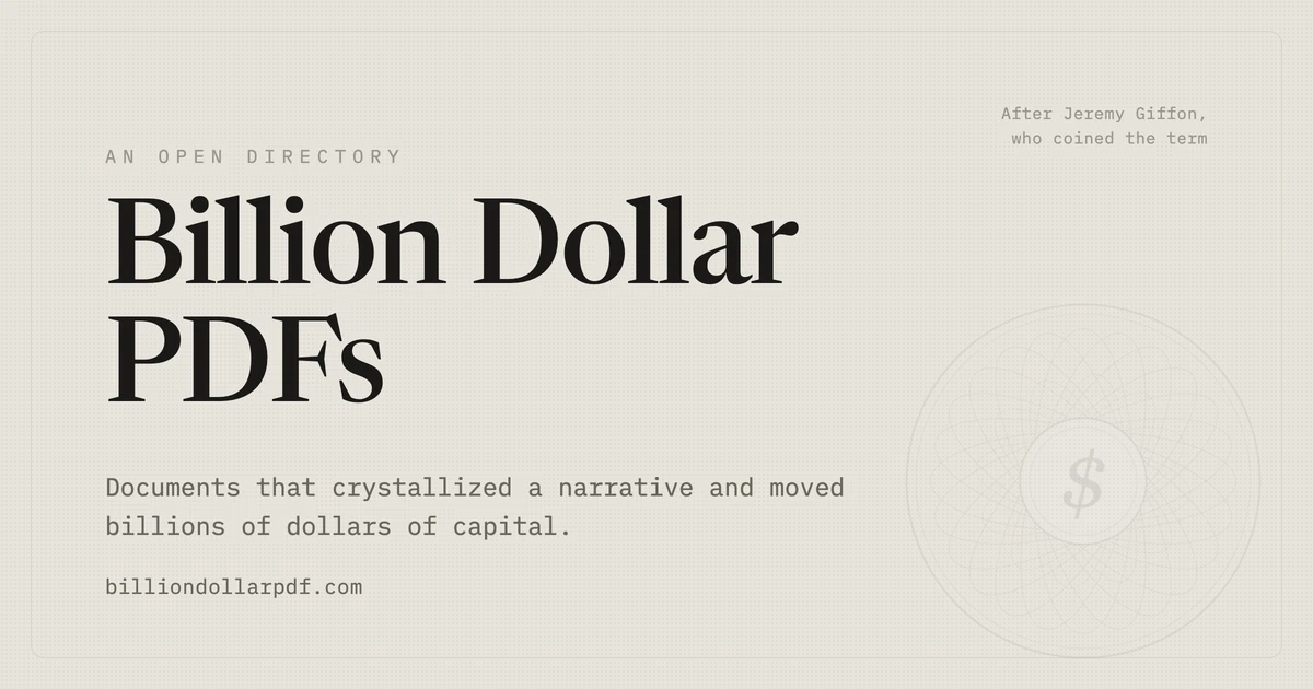 Billion Dollar PDFs