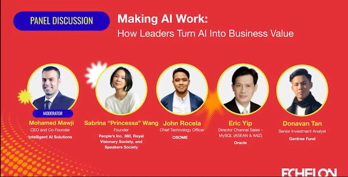 Echelon Philippines 2025 – Making AI work: How leaders turn AI into business value | e27