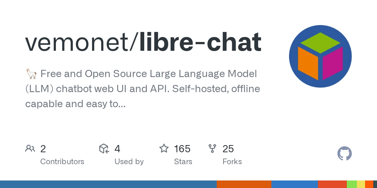 GitHub - vemonet/libre-chat: 🦙 Free and Open Source Large Language Model (LLM) chatbot web UI and API. Self-hosted, offline capable and easy to setup.