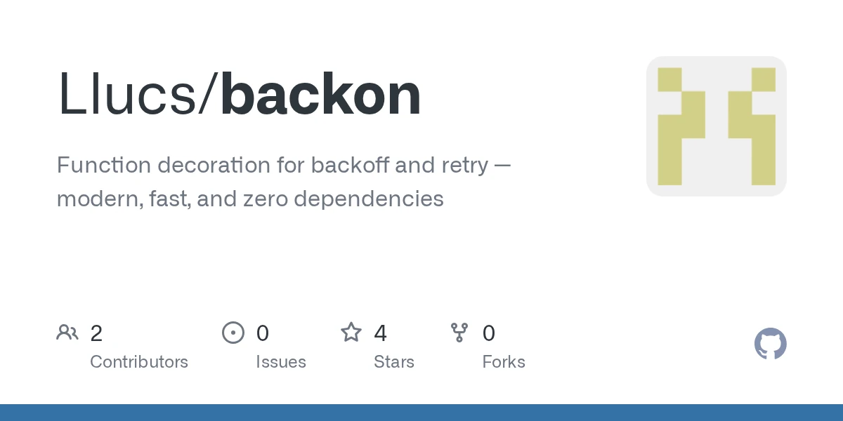Backon – Python retry (zero deps, circuit breaker, async native)