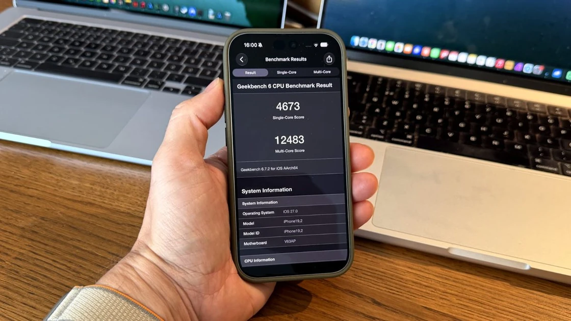 The new iPhone A20 Pro chip benchmark results: Yeah, it's very, very fast