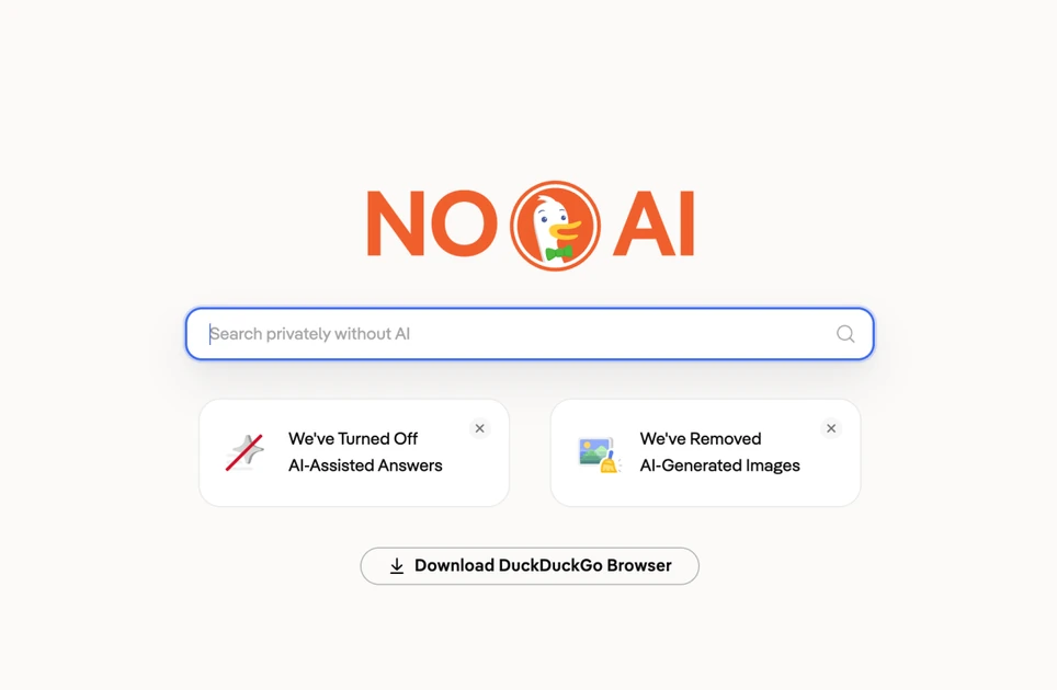 DuckDuckGo makes its ‘no-AI’ search engine easier to access as its traffic booms