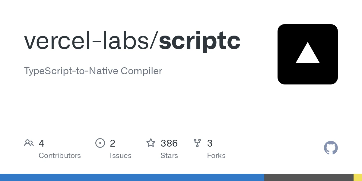 Scriptc by Vercel: TypeScript-to-Native compiler, no JavaScript engine in binary