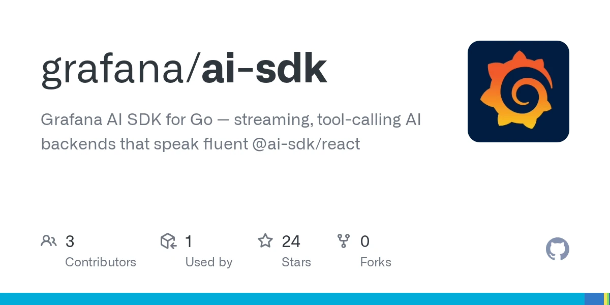 Go LLM SDK for streaming, tool-calling AI backends (plus frontend React lib)