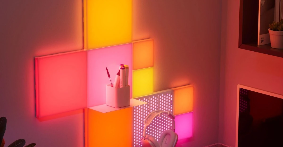 Nanoleaf’s colorful pegboard and shelf kit is half off