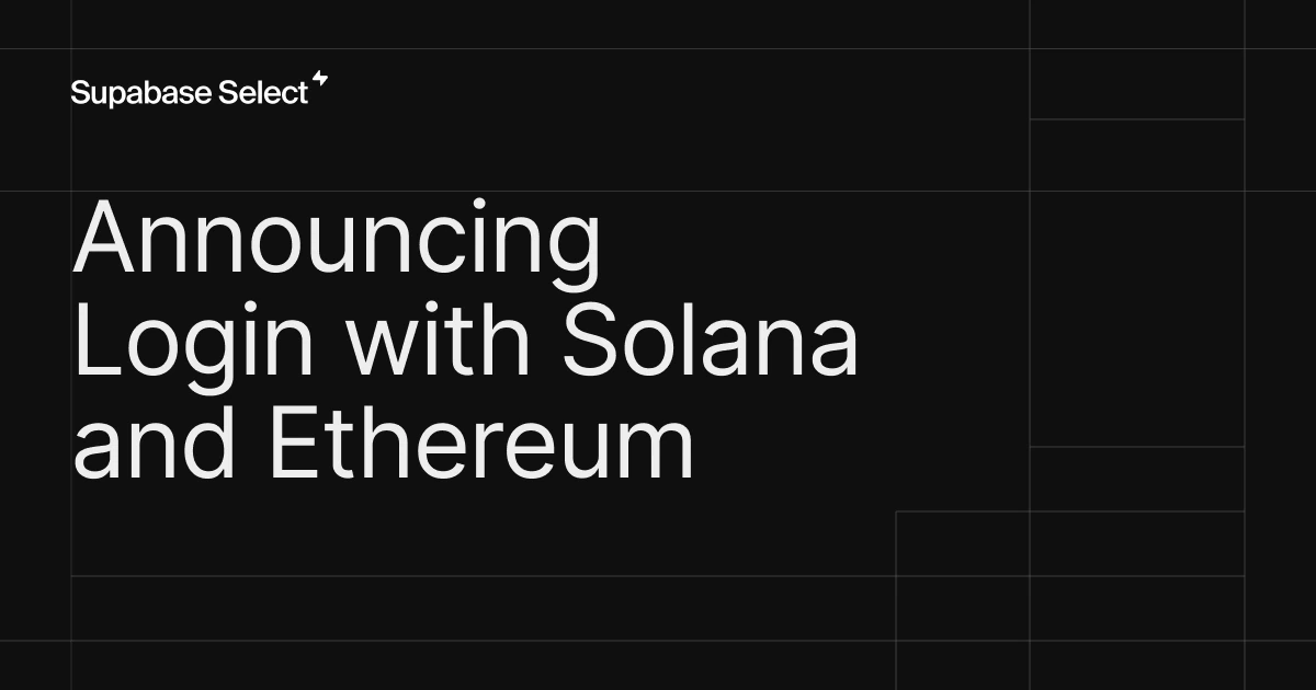 gm 👋 web3, welcome aboard to Sign in with Web3 (Solana, Ethereum)