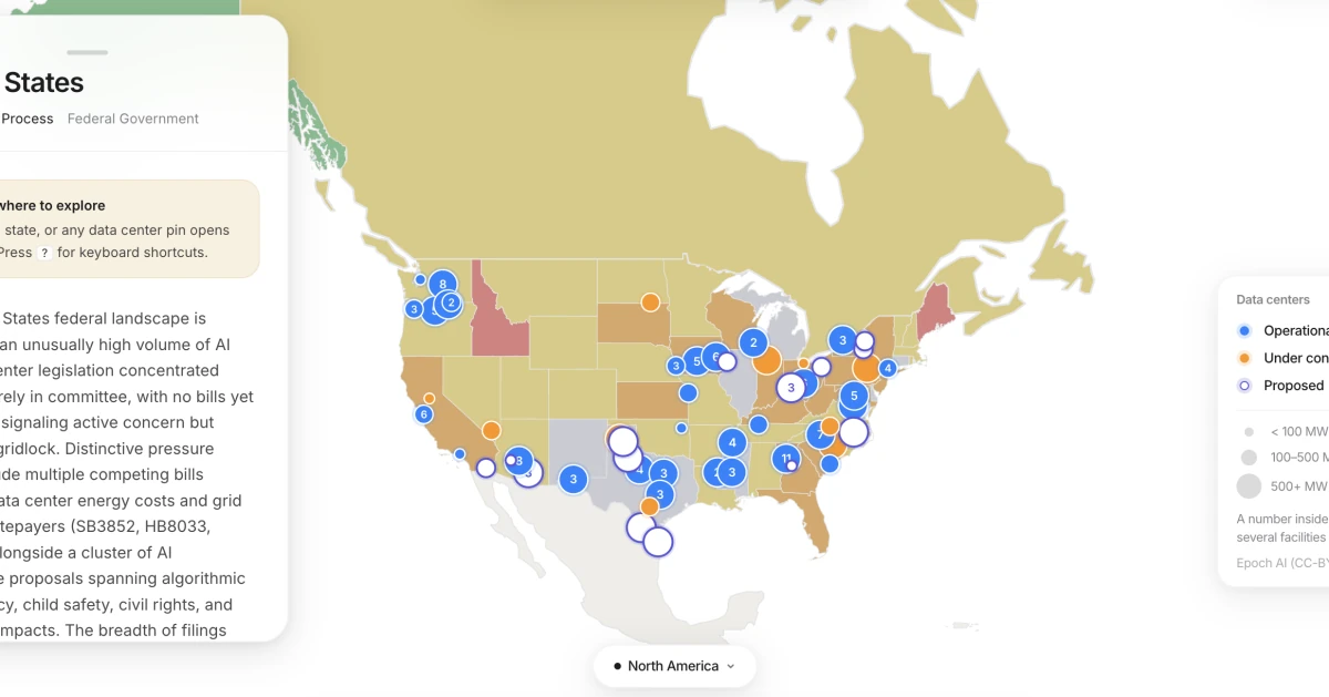 Use this map to find the data centers in your backyard