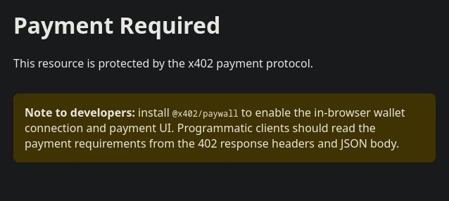 X402, a static blog monetization excercise