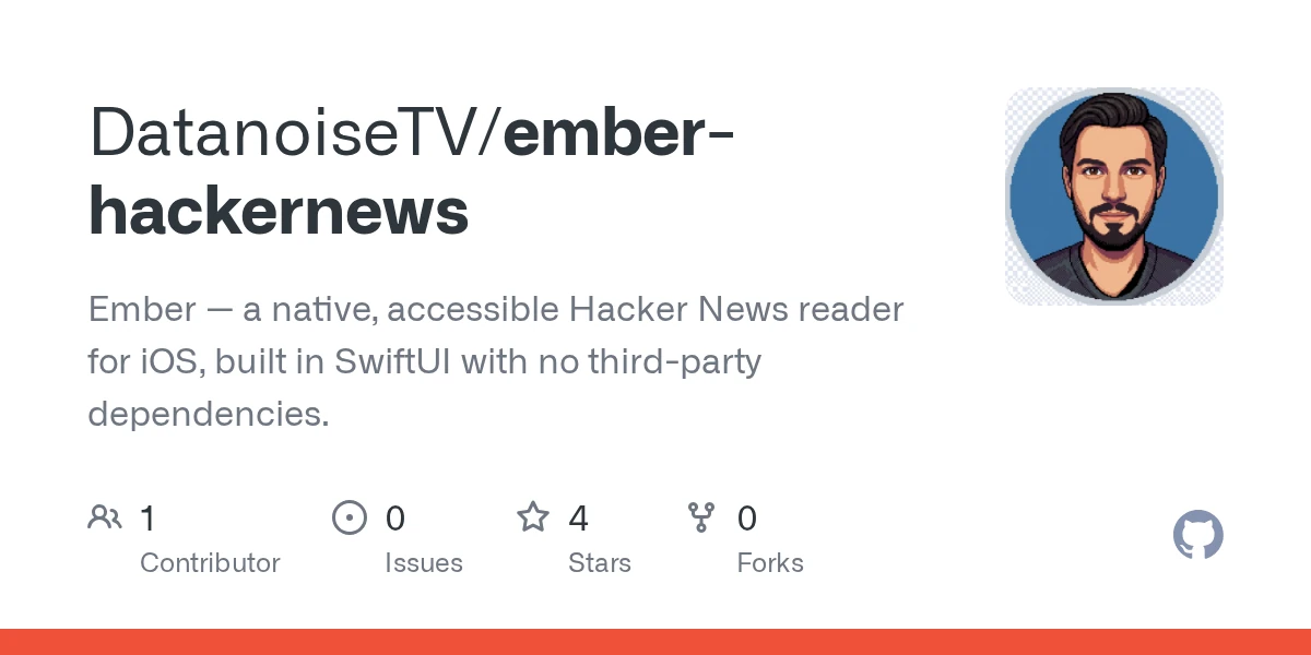 Ember, a native iOS Hacker News reader I built around accessibility
