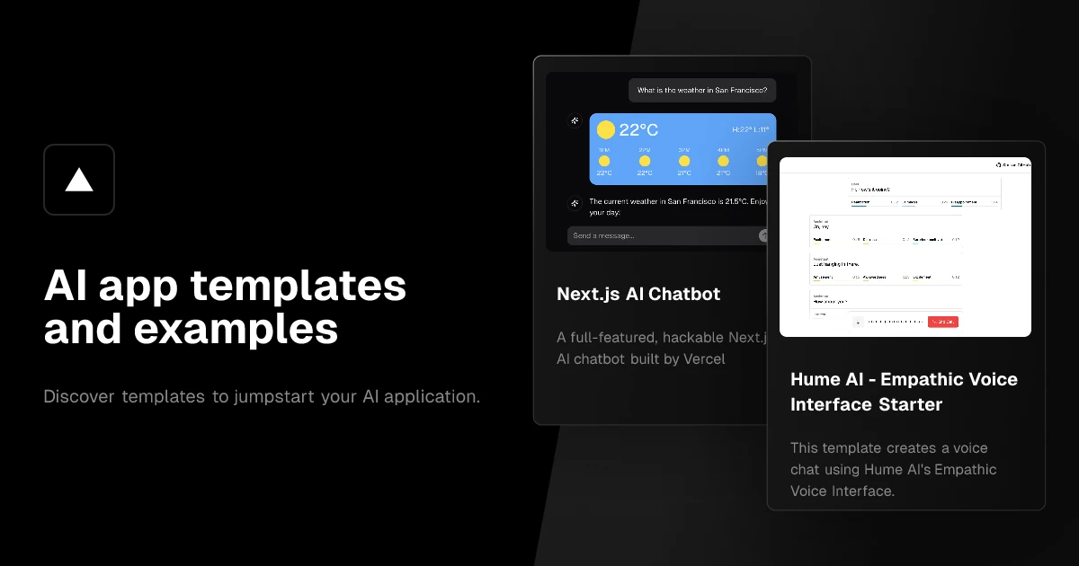 AI App Templates and Project Examples with AI SDK