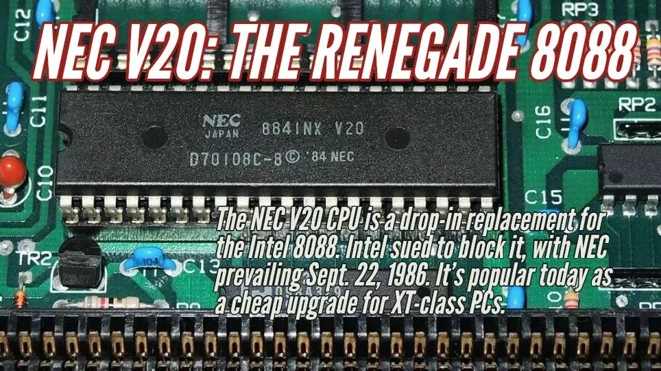 NEC V20 CPU: A bit of pep for an XT
