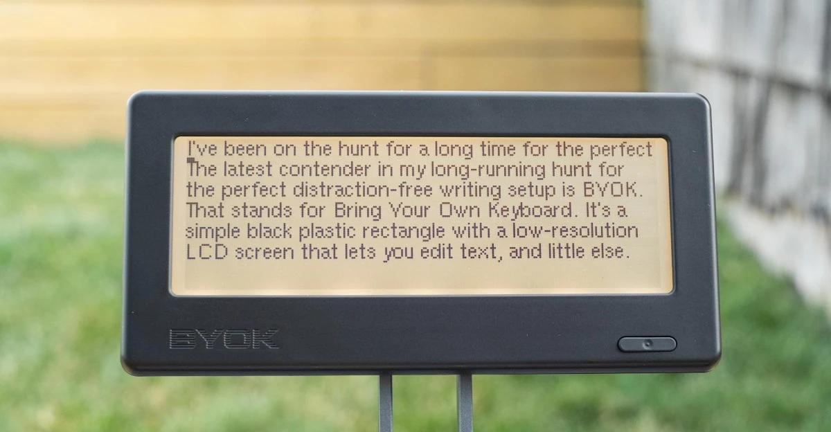 BYOK is my new go-to distraction-free writing tool