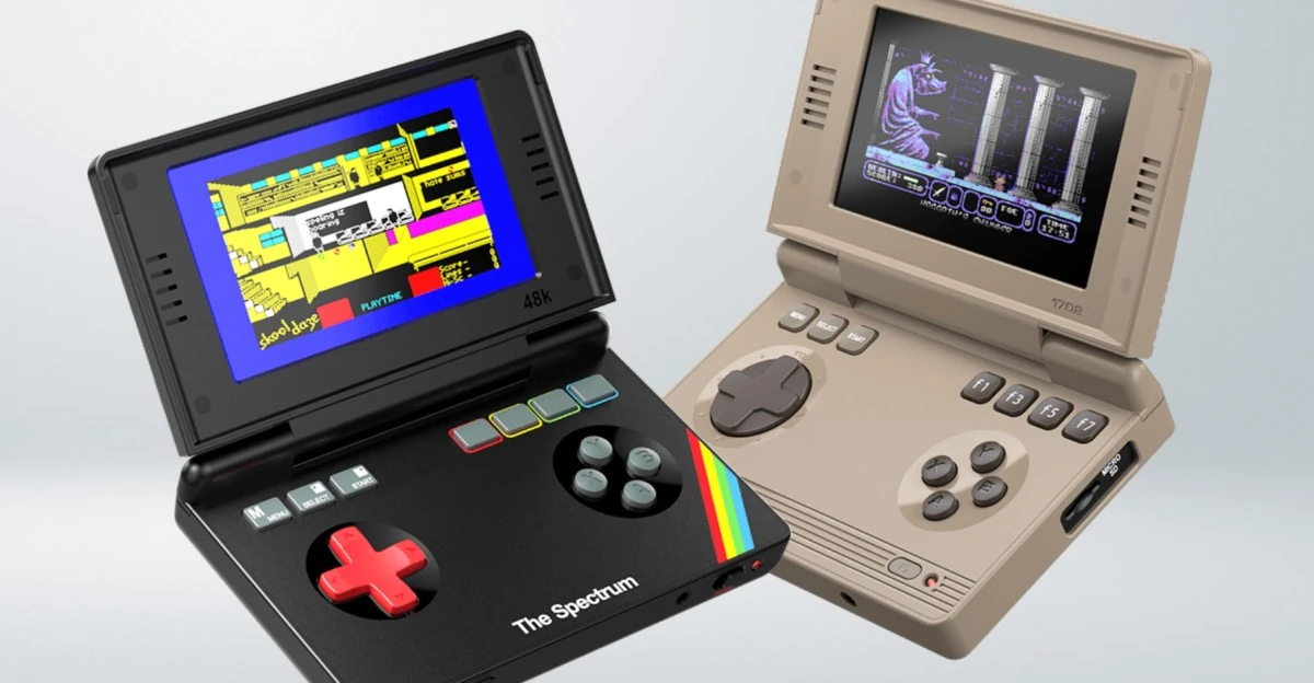 The Commodore 64 and ZX Spectrum have been turned into retrofuturistic handhelds