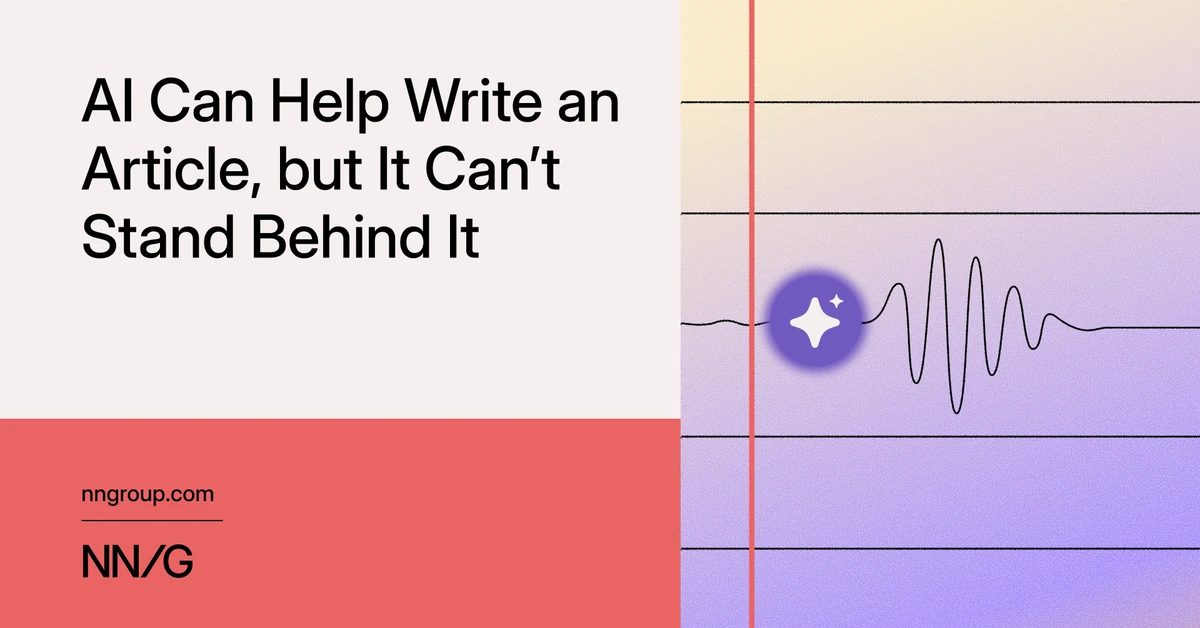 AI Can Help Write an Article, but It Can’t Stand Behind It