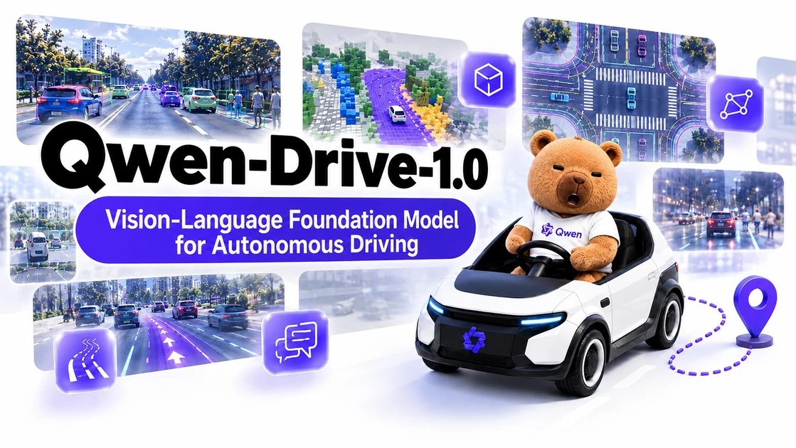 Qwen-Drive 1.0 tells you why it brakes, just don't expect the explanation to match the maneuver