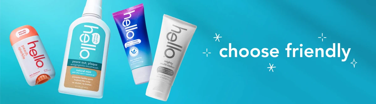 choose friendly products, vegan + never tested on animals