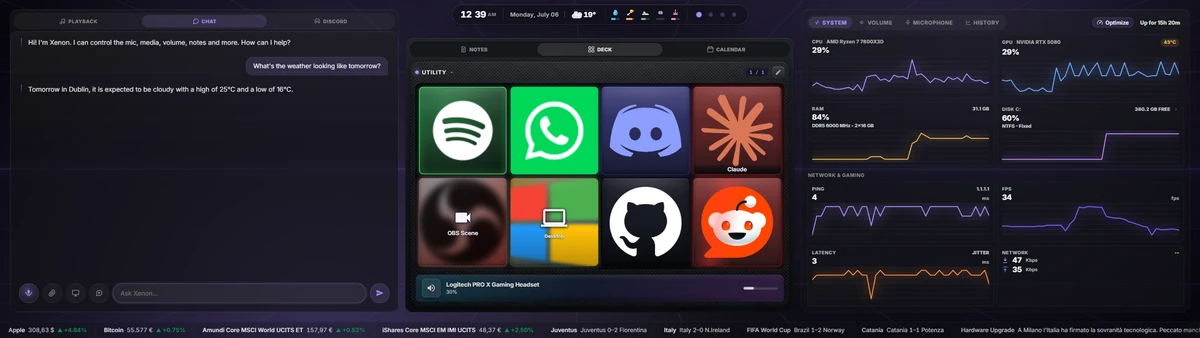 HN: Xenon, open source dashboard for a second screen, tablet or phone