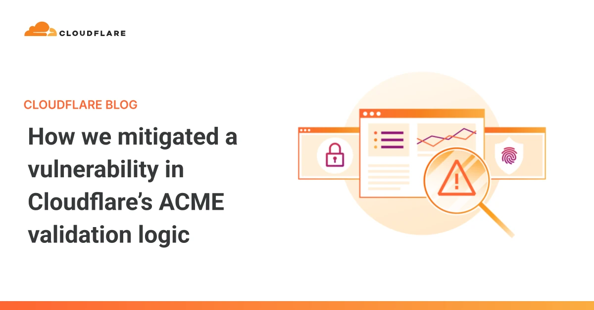 How we mitigated a vulnerability in Cloudflare’s ACME validation logic