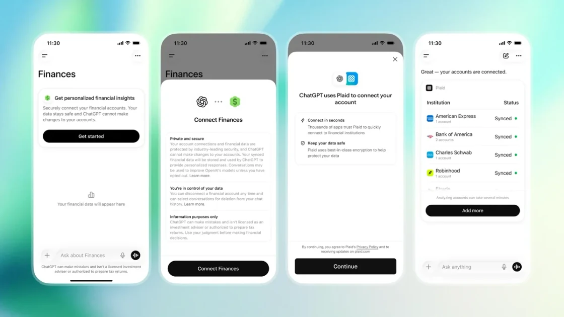 ChatGPT power users can now link their bank accounts for personal finance advice