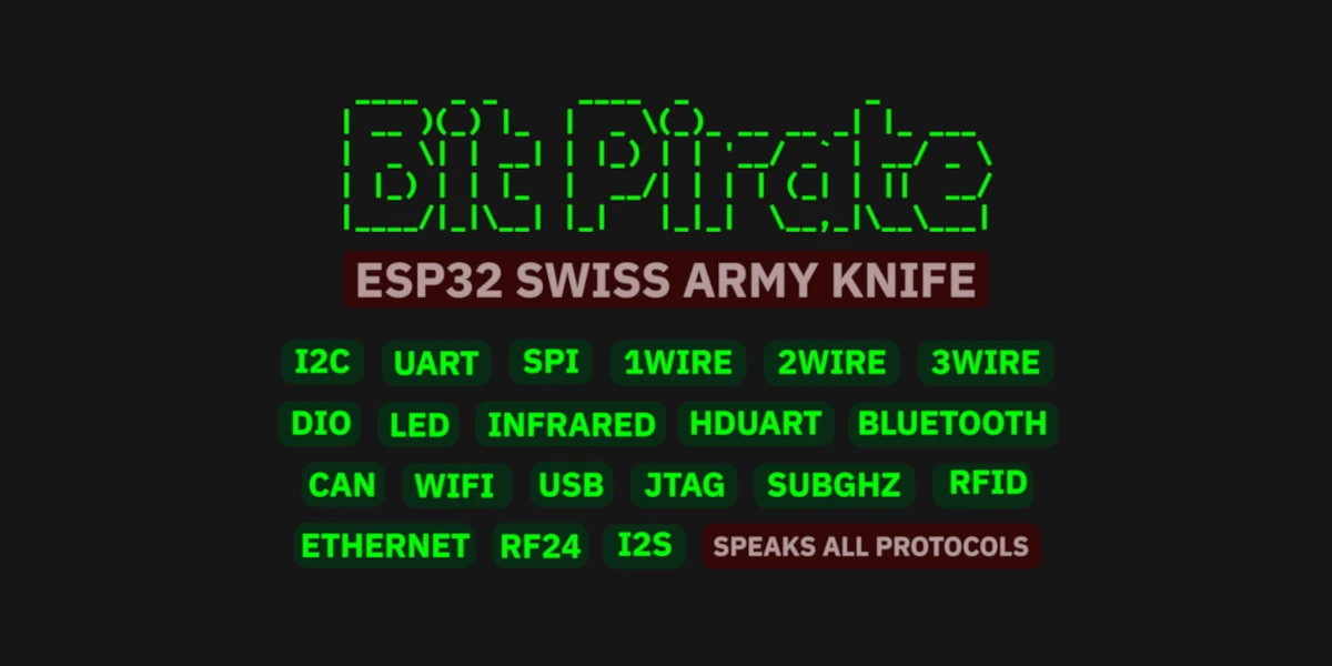 ESP32 Bit Pirate, a Hardware Hacking Tool with WebCLI That Speaks Every Protocol