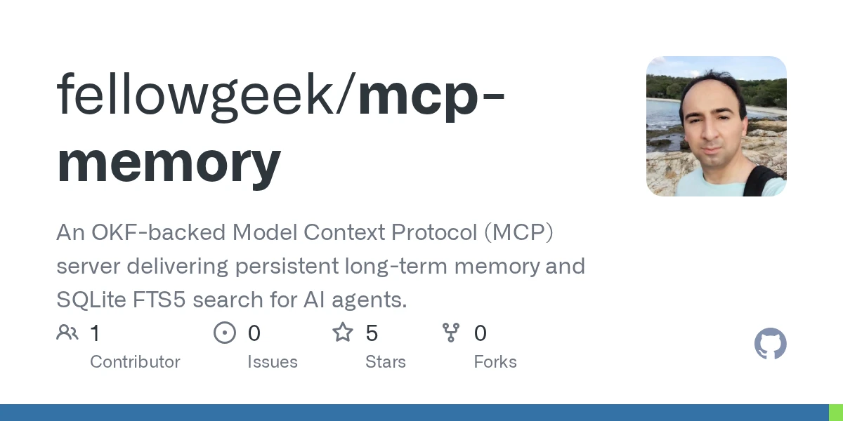 Show HN: MCP Memory – Fast Agent Memory Using Google's OKF and SQLite FTS5