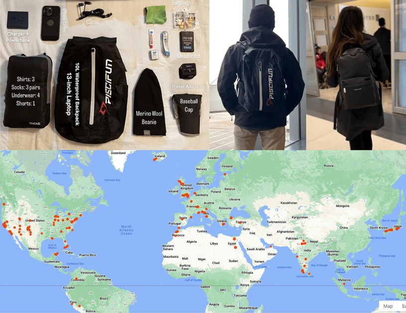 Digital nomad onebag couple: 3 years, 27 countries, hacking 1000 nights in 4/5-star hotels for cheaper than our old rent