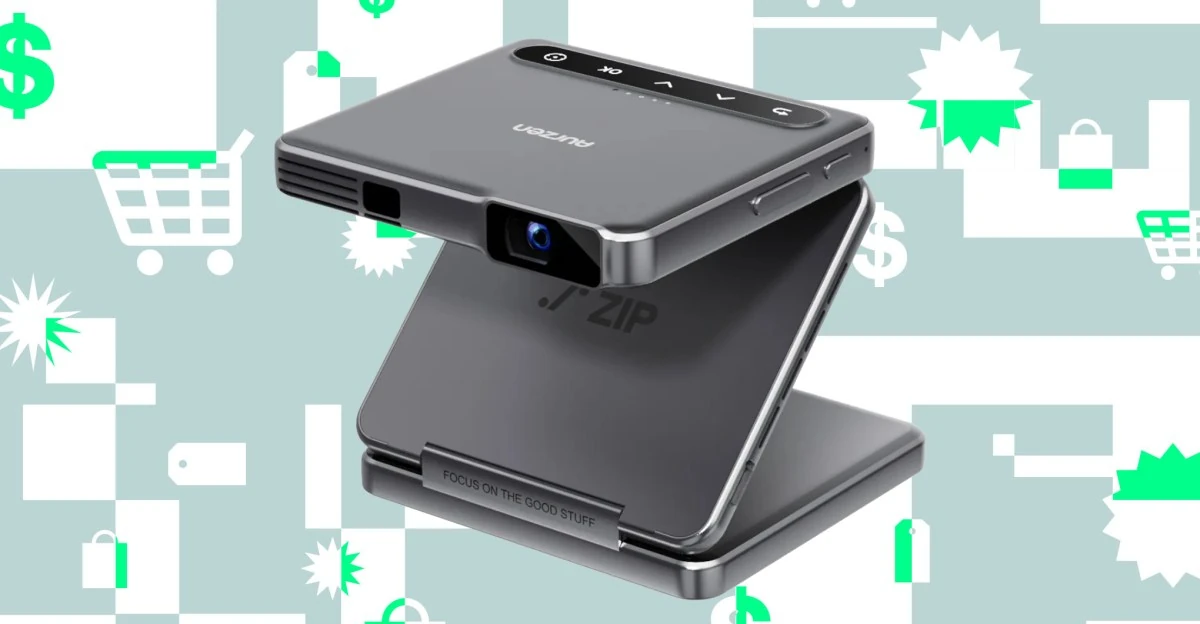 Aurzen’s tiny trifold projector is almost 40 percent off right now