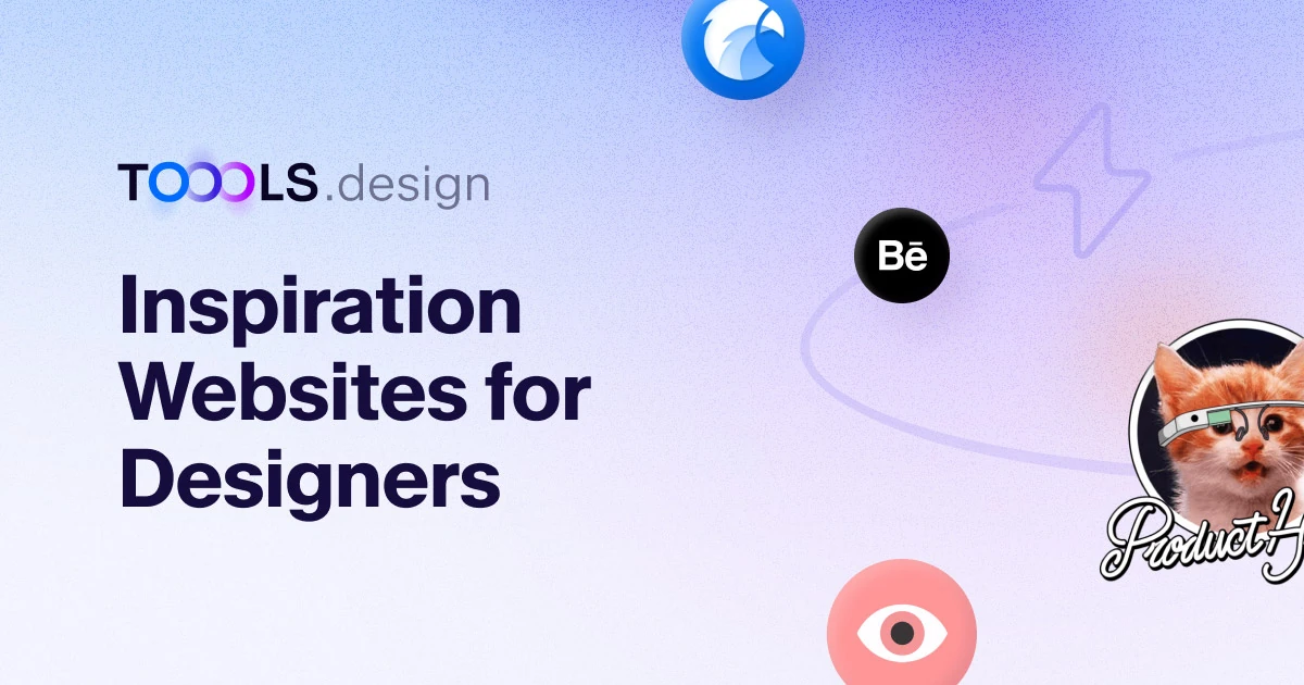 Design Inspiration Sites for UI, Web, Graphic & Branding | TOOOLS.design